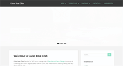 Desktop Screenshot of caiusboatclub.org