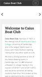 Mobile Screenshot of caiusboatclub.org