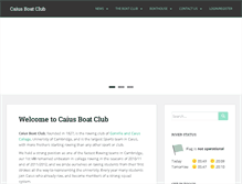 Tablet Screenshot of caiusboatclub.org